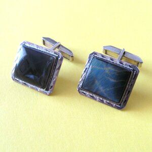 Vintage Taxco sterling silver cuff links